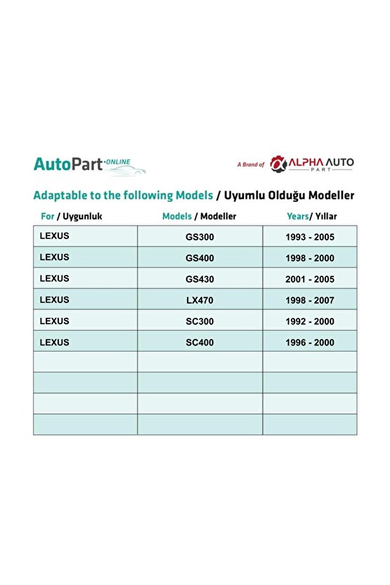 Lexus Toyota Mazda Suziki Mitsubishi için Döşeme Klips - 50 Adet