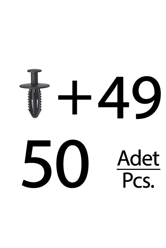 Opel, BMW, Mercedes için Tampon Klipsi- 50li