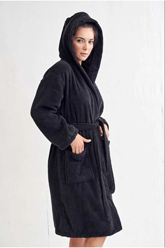 Kapüşonlu  Bornoz ,bukle Bornoz, %100 Pamuklu ,hamam Sauna Bornoz  Kadın  Erkek Unisex Bornoz