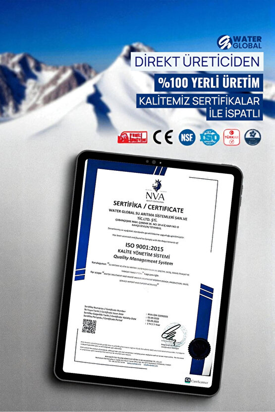 Kuğu Su Arıtma Musluğu | Paslanmaz Gövde • Kolay Montaj • Tüm Sistemlerle Uyumlu (Üreticiden)