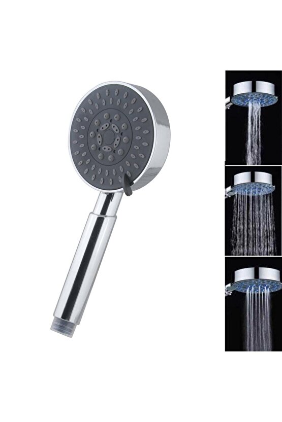 Yağmur Mafsallı Banyo Duş Seti 3 Su Akış Modu Duvara Askılı Tepe Duş Başlığı Takımı