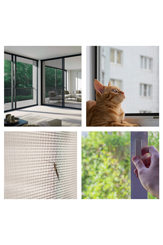 YIRTILMAZ SİNEKLİK KEDİ TELİ (PET TÜL) (EN: 160 CM - UZUNLUK: 100 CM)