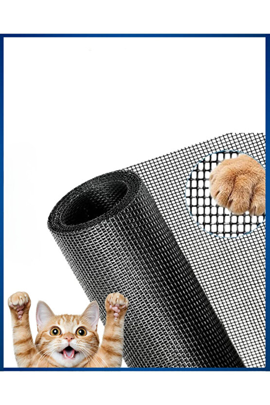 YIRTILMAZ SİNEKLİK KEDİ TELİ (PET TÜL) (EN: 140 CM - UZUNLUK: 100 CM)