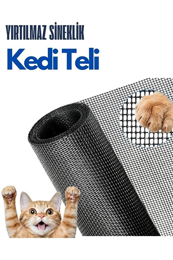 Yırtılmaz Sineklik Kedi Teli (Pet Tül) 120X100