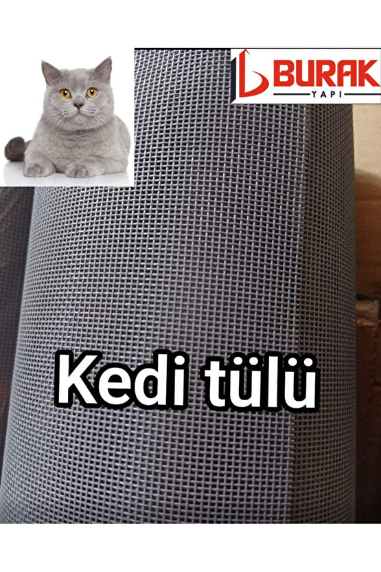 Yırtılmaz Sineklik Kedi Teli (En:100cm - Boy:120cm)(PET TÜL) (YIRTILMAZ TÜL)