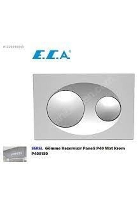 rbyeshop ECA Serel P40-0180 P40 Gömme Rezervuar Mat Krom Rezervuar Paneli 788459
