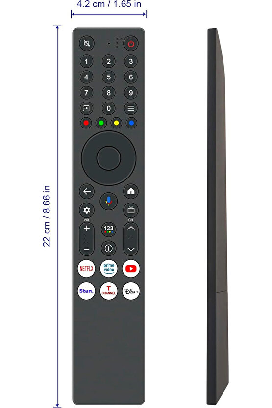 T C L Rc 733A Qd-Mini Led Tv Kumandası Mikrofonlu