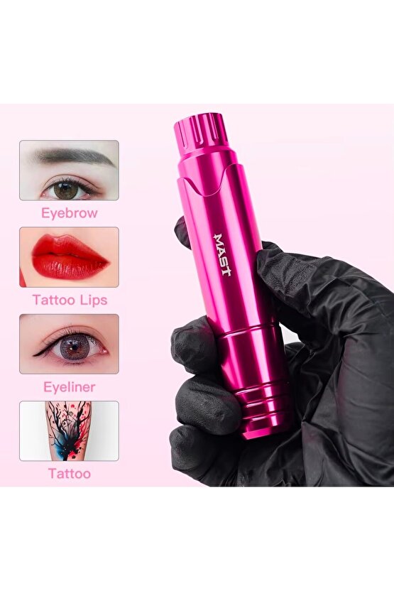 1 Set P10 Kalıcı Makyaj Power Supply Cihaz (PINK) Resimde ki Ürünler Gönderilir