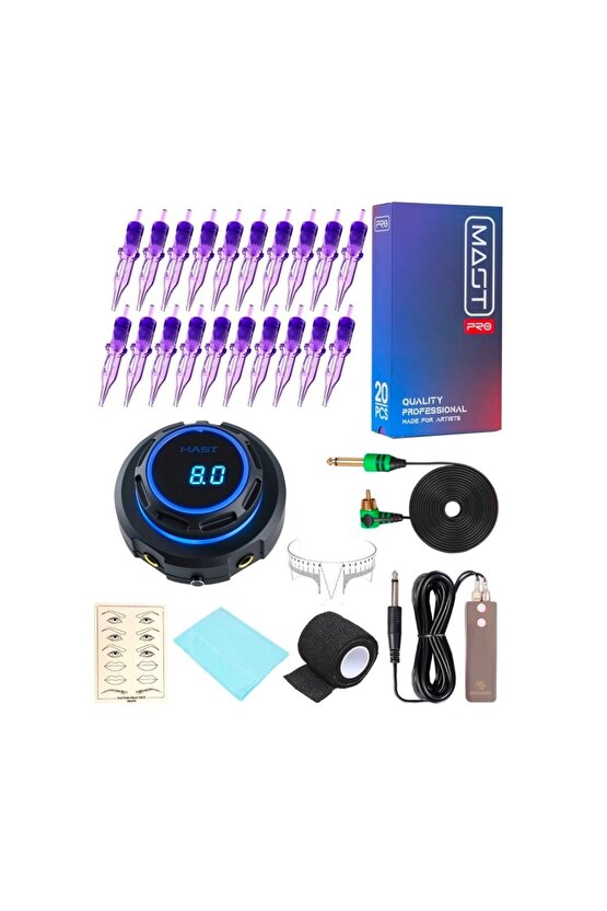 1 Set MAST P10 Kalıcı Makyaj Power Supply Cihaz (LIGHT BLUE) Resimde ki Ürünler Gönderilir