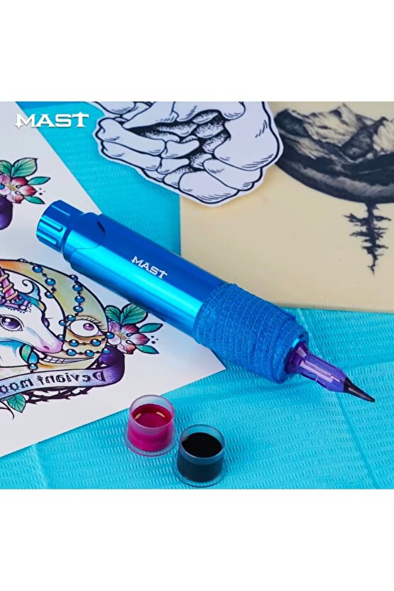 1 Set MAST P10 Kalıcı Makyaj Power Supply Cihaz (LIGHT BLUE) Resimde ki Ürünler Gönderilir