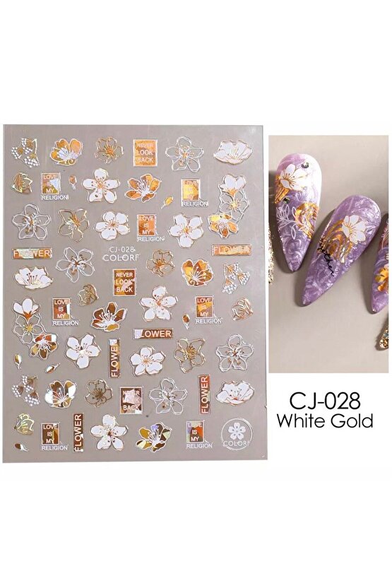 3d Kabartmalı Cj028 Tırnak Stıcker