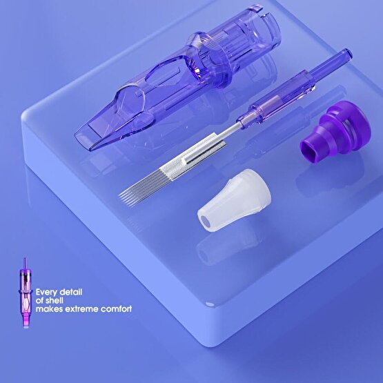 Mast kartuş dövme iğneleri, paketler 20 adet şeklindedir1-PRO-1001RLL