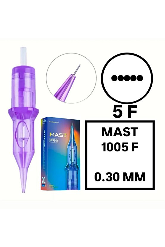 Pro Cartridges 1 Kutu - Pro -  1005F - 0.30mm Kartuş Dövme ve Kalıcı Makyaj İğnesi