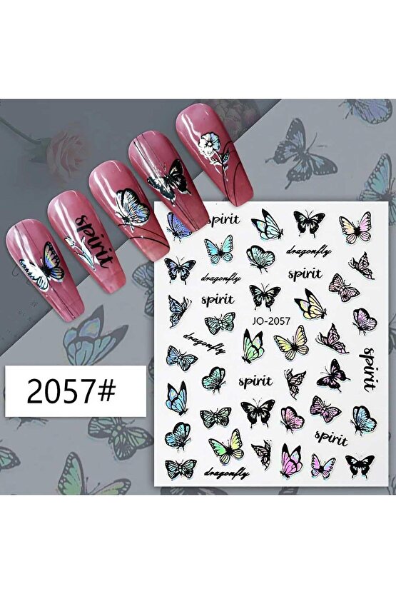 Hologram Kelebek Spirit Sticker J0-2057
