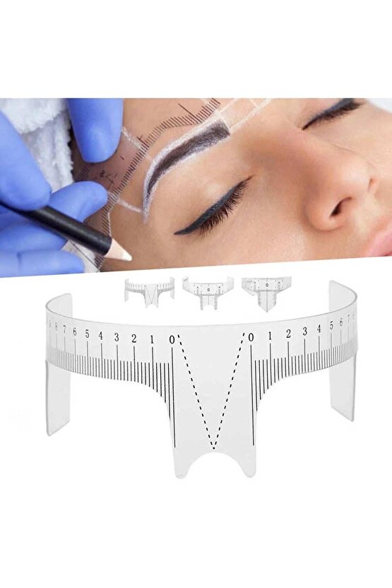 Microblading Kalıcı Makyaj Plastik Kaş Ölçüm Cetveli
