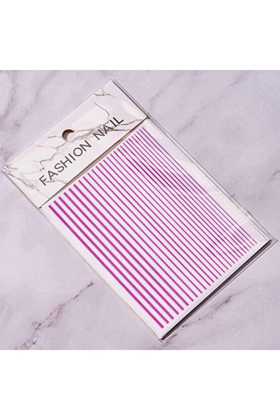 Nail Art Kendinden Yapışkanlı Şerit Sticker Gülpembe