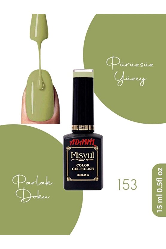 15 ml Misyul Profesyonel Zeytuni Kalıcı Oje Mis-153