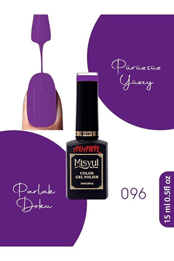15 ml Misyul Profesyonel Kalıcı Oje Mis-096