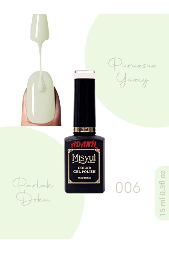 15 ml Misyul Profesyonel Buz Beyazı Kalıcı Oje Mis-006