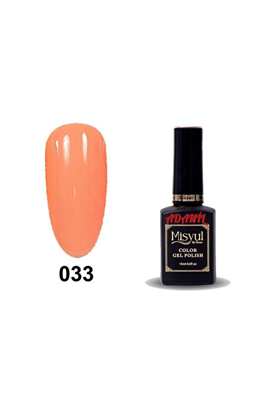15 ml Misyul Profesyonel Şeftali Rengi Kalıcı Oje Mis-033