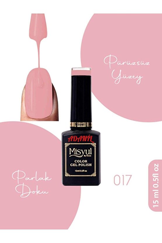 15 ml Misyul Profesyonel Kalıcı Oje Mis-017