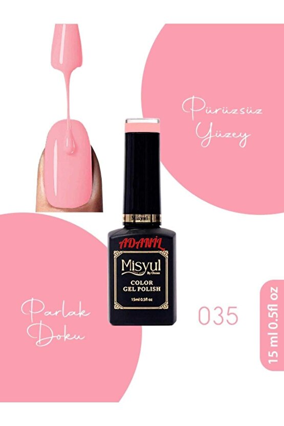 15 ml Misyul Profesyonel Kalıcı Oje Mis-035