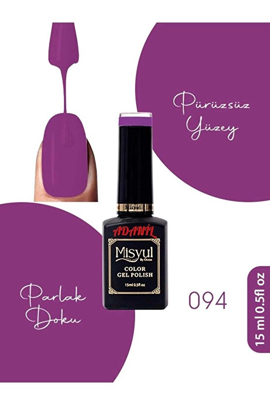 15 ml Misyul Profesyonel Kalıcı Oje Mis-094