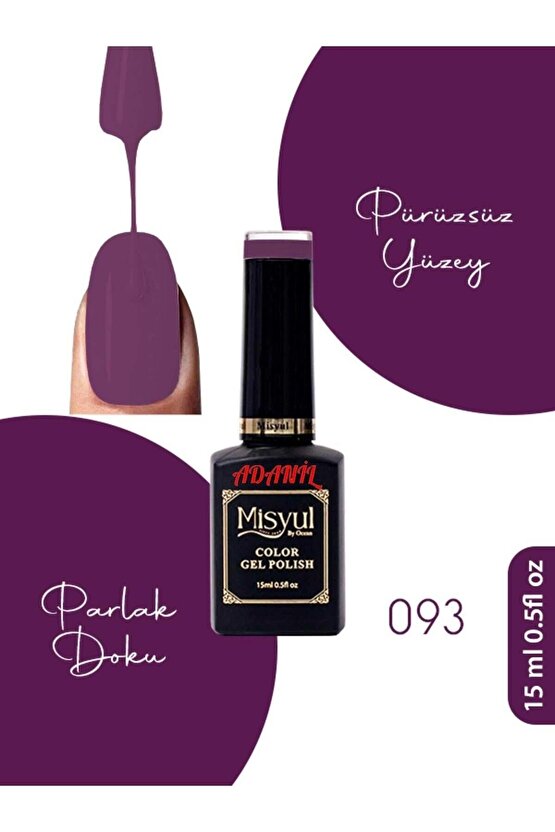 15 ml Misyul Profesyonel Kalıcı Oje Mis-093