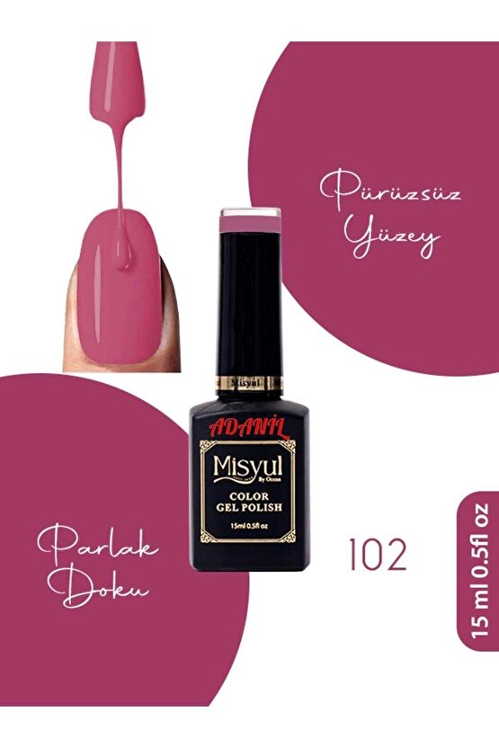 15 ml Misyul Profesyonel Kalıcı Oje Mis-102