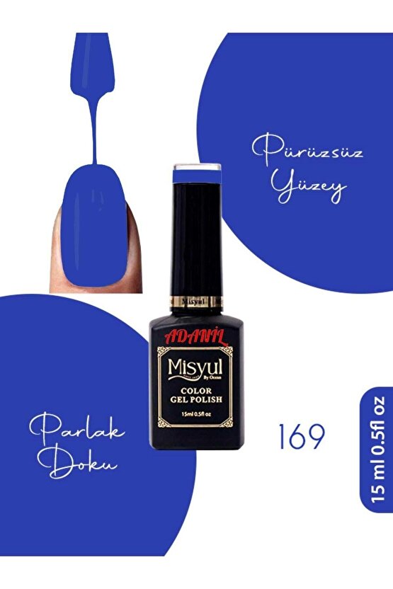 15 ml Misyul Profesyonel Saks Mavi Kalıcı Oje Mis-169