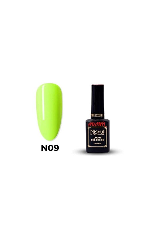 Misyul Neon Fıstık Yeşili Kalıcı Oje N09
