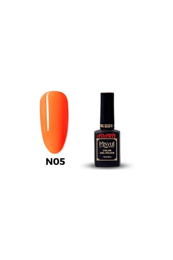 Misyul Neon Koyu Turuncu Kalıcı Oje N05