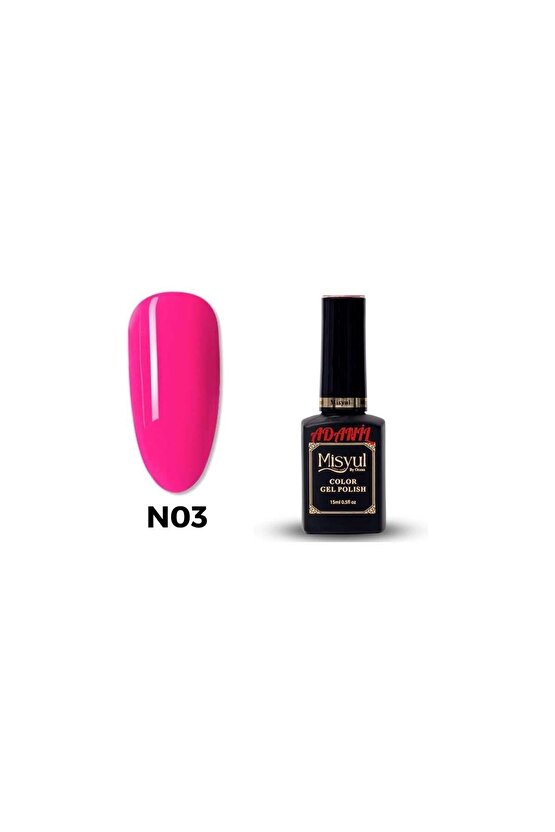 Misyul Neon Şeker Pembe Kalıcı Oje N03