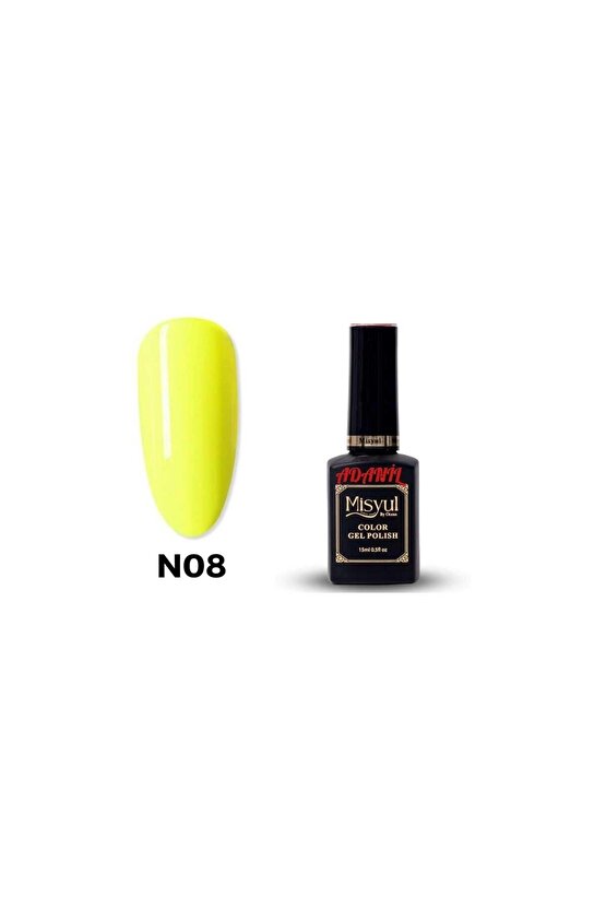 Misyul Neon Açık Yeşil Kalıcı Oje N08