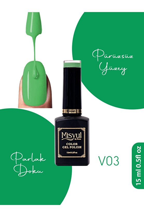 Kalıcı Oje, UV Led Kalıcı Oje Nail Art 15ml