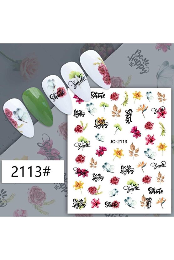 Çiçek Kelebek Sticker J0-2113