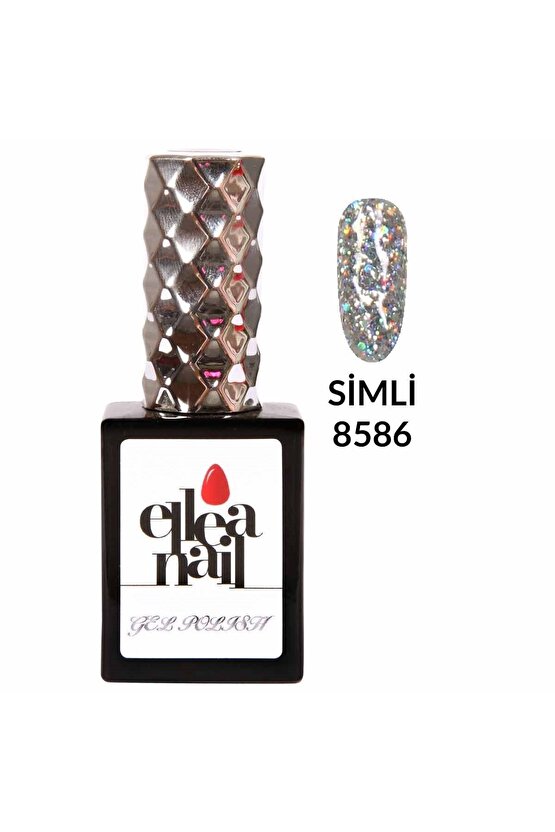 Salon Boy 15 Ml Uv Led Simli Kalıcı Oje 8586
