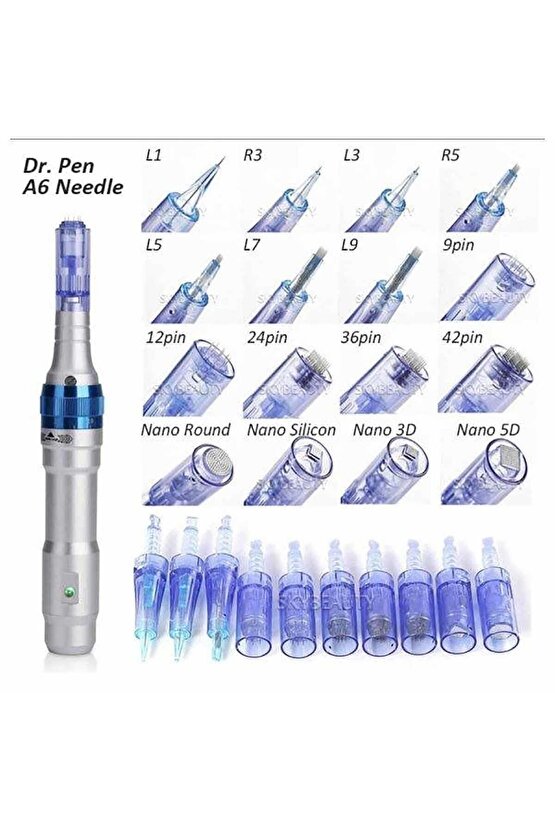 Dr. Pen 36 Pin Dermapen Iğnesi Orijinal Dermapen Iğne Kartuşu Soketli 10 Adet