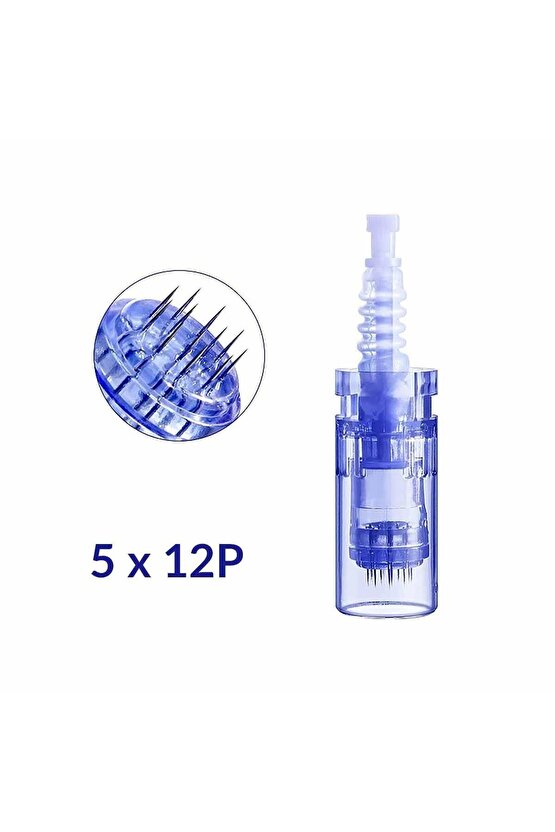 Dr. Pen 12 Pin Dermapen Iğnesi Orijinal Dermapen Iğne Kartuşu Soketli 5 Adet