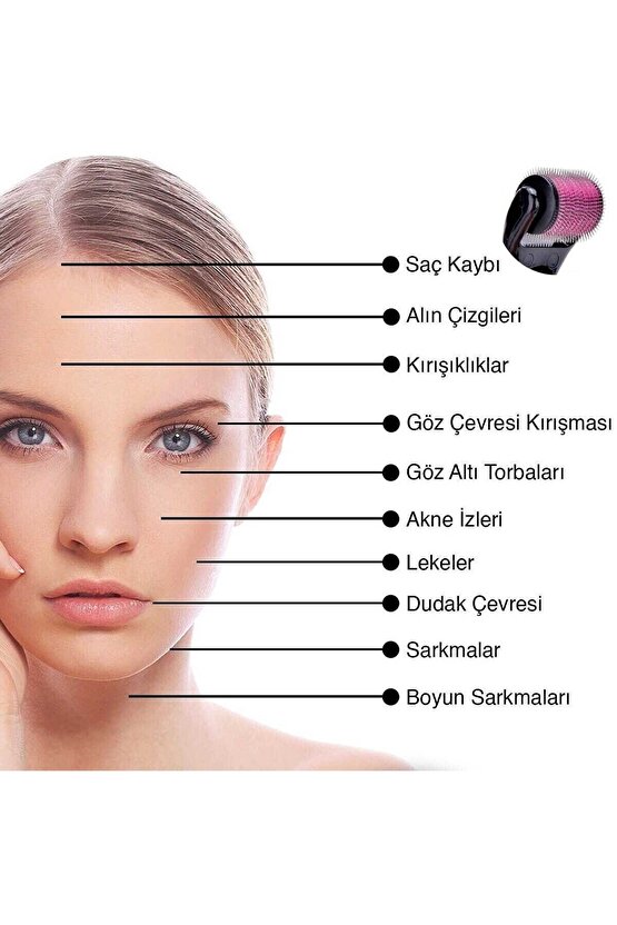 Titanyum Uçlu 540 Iğneli Derma Roller 0.5 Mm