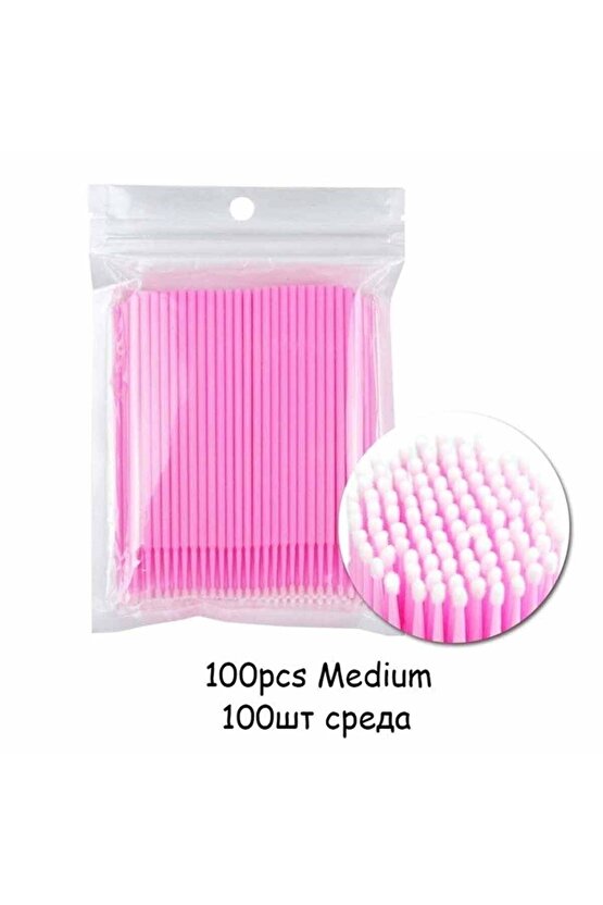 Microbrush 100lü Pembe