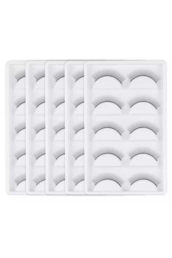 Eğitim Kirpiği Ipek Kirpik Için 5 Paket