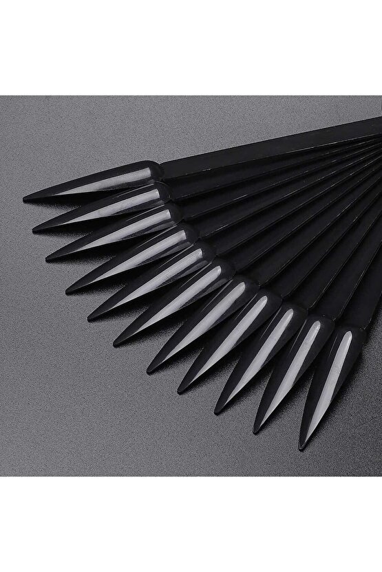 Kalıcı Oje Stiletto Renk Kartelası Siyah 40lı