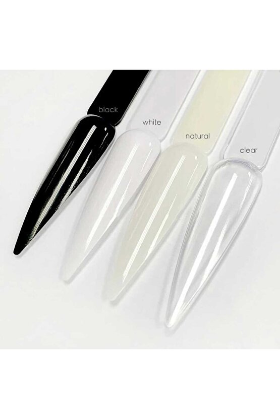 Kalıcı Oje Stiletto Renk Kartelası Siyah 40lı