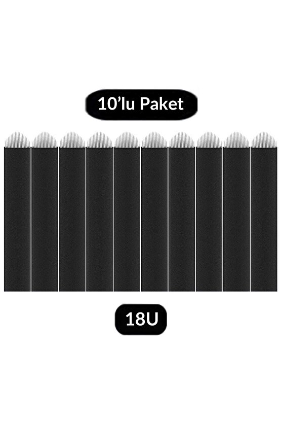 Kalıcı Makyaj 18 Pin Microblading Iğnesi 18u 10lu Paket Iğne