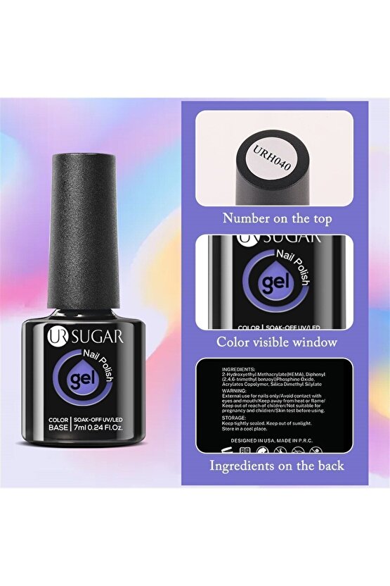 Ursugar kalıcı oje 7 ml URH072 (54169)