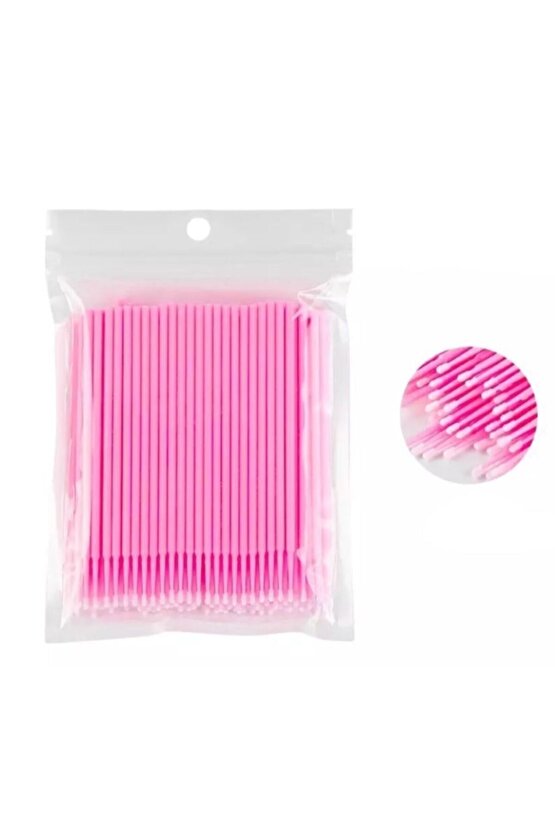 Pembe Microbrush 100lü