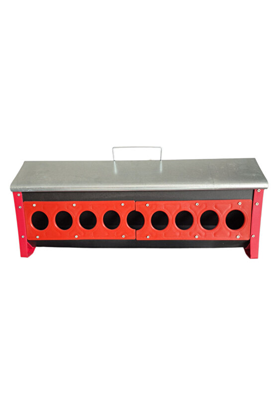 GÜVERCİN HAZNELİ YEMLİK 60 CM GALVANİZ METAL ÇEKMECELİ YEMLİK KUŞ BILDIRCIN KEKLİK TAVUK YEMLİK