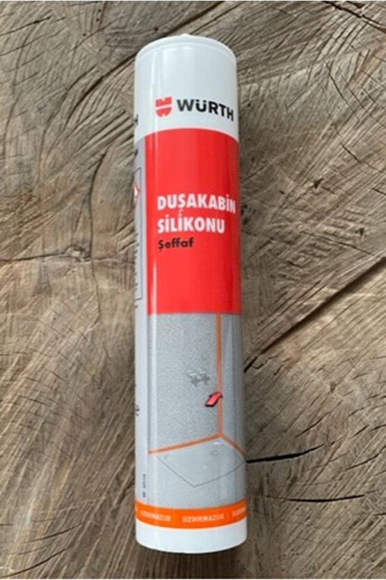 WÜRTH ŞEFFAF DUŞAKABİN SİLİKONU YAPIŞTIRICI BANYO SİLİKONU 310ML