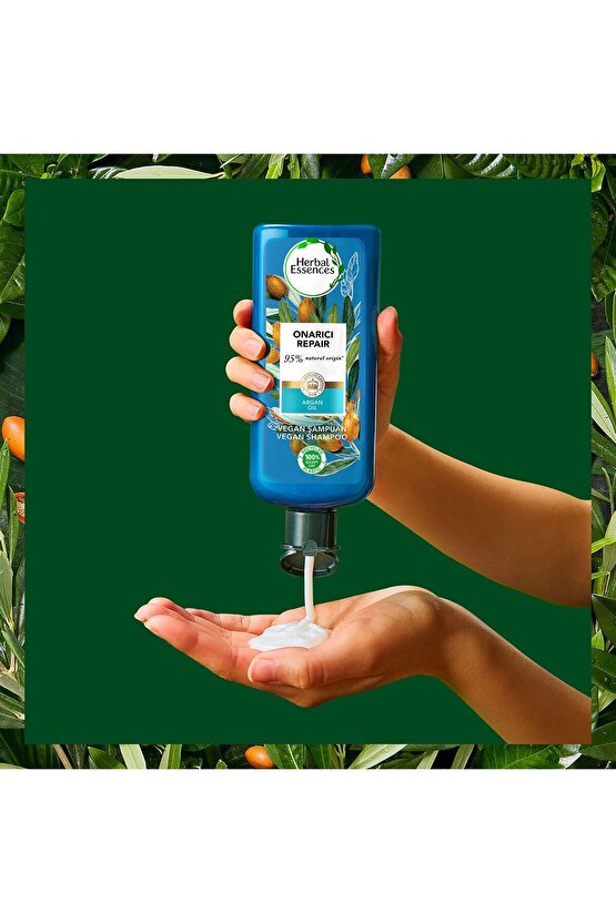 Vegan Şampuan Onarıcı Argan Yağı 350ml X 2 Adet